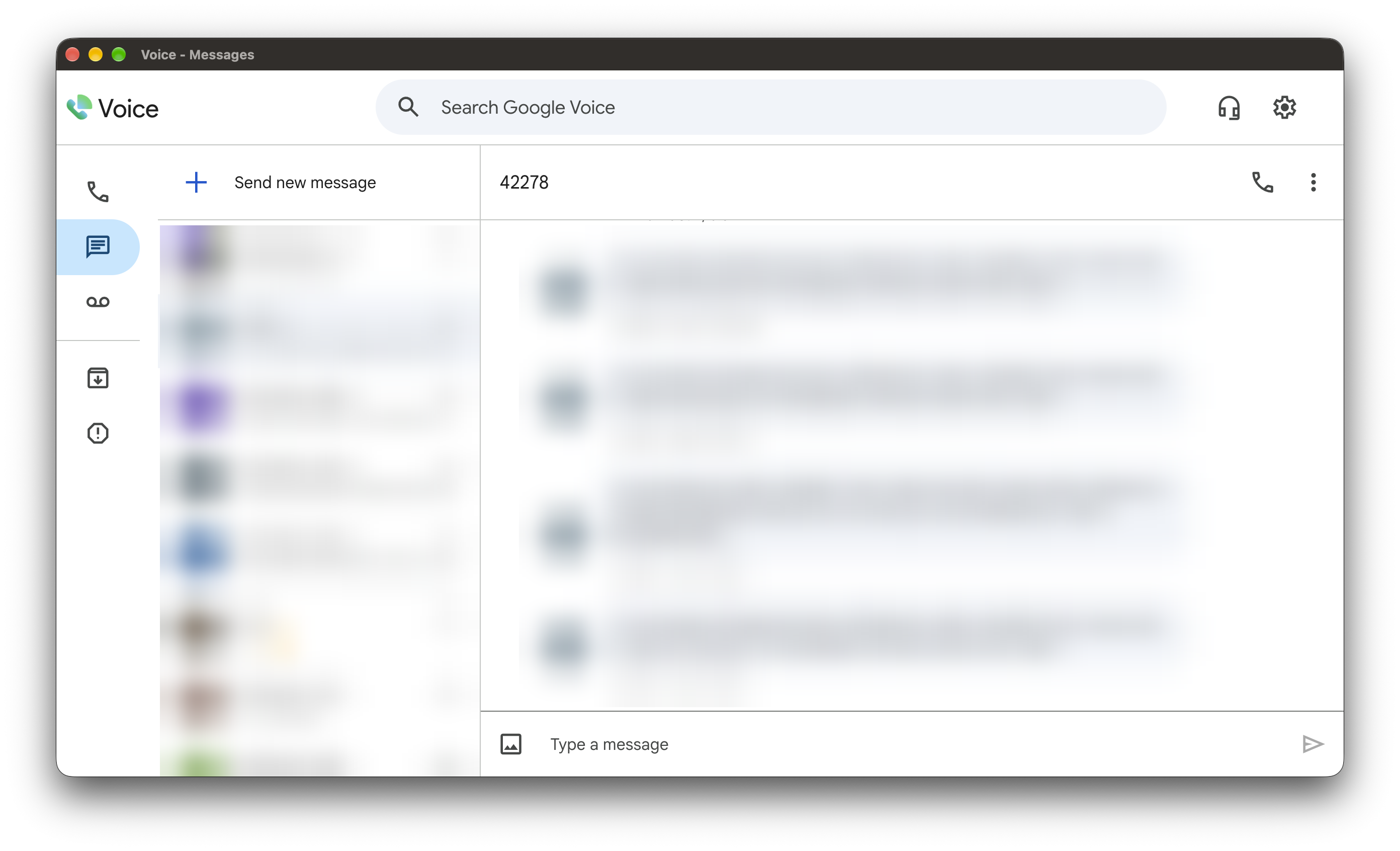 Main window, light theme